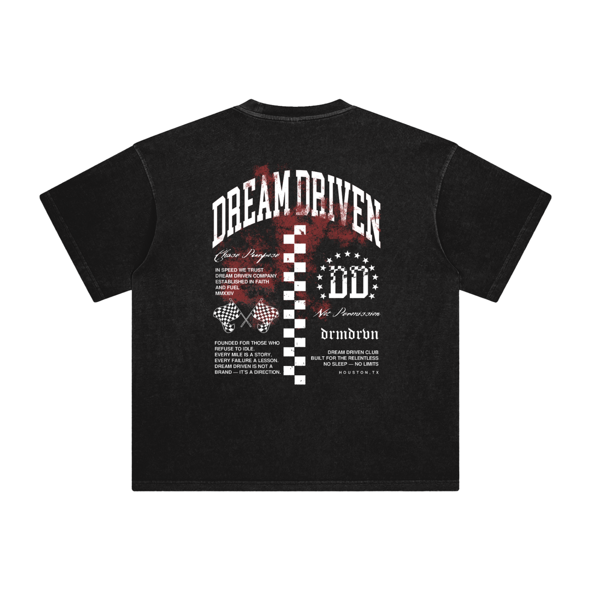 Enzyme Washed T-Shirt, Dream Driven Co.